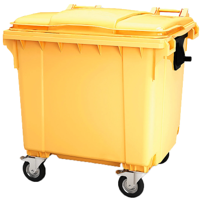 Мусорный контейнер 1100 л. арт. 22.C19 (Жёлтый)
